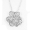 Pendente de prata 5.38g Sterling Silver Flower Pendant de Chanel 925 CZ