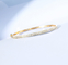 bracelete da cor de Diamond Bangle 1.00ct 18K do ouro 18K de 3.0mm tri