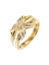 O ouro branco de Diamond Rings 0.24ct 14K do ouro de XO 18K encheu-se