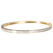 ouro 18K Diamond Bangle braceletes da pulseira do ouro branco e amarelo de 1.0ct de 55mm 45mm