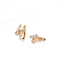 CONTRA o dobro de Diamond Earrings 2.4g 0.16ct do ouro da claridade 18K dirigido forma da seta