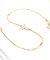 Ouro Diamond Bracelet 0.13ct Diamond Cross Bracelet For Women ' S do quilate de GDTC 18