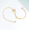 Círculo Ring Buckles de Diamond Bracelet 0.05ct do ouro 18k do ODM 17cm