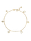 bracelete estrelado do ouro do Stunner de Diamond Bracelets 0.08ct do ouro de 1.7gram 18K