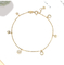 bracelete estrelado do ouro do Stunner de Diamond Bracelets 0.08ct do ouro de 1.7gram 18K
