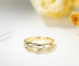 ouro Diamond Rings de 0.1ct 18K CONTRA o estilo nobre da claridade 3gram