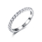 aneis de noivado de prata de 1.50g 925 Diamond Rings Noble Round Diamond