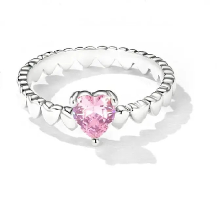 Presentes 925 Sterling Silver Band Ring da joia, Sterling Silver Love Ring bonito