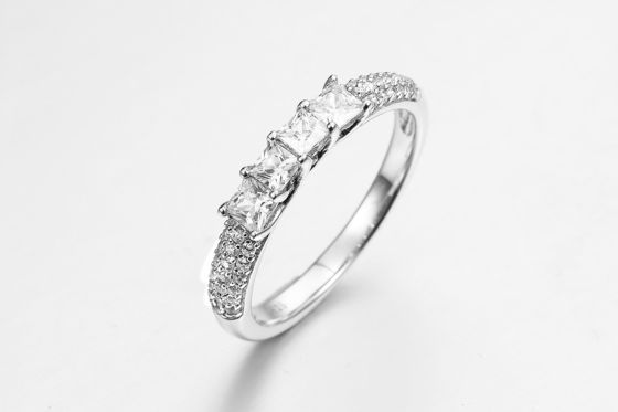 Anéis em pilha 2 Joalharia por atacado Mulheres de luxo Anel Pedra preciosa Cristal Pedra de cor mista Zircão Meninas Anel Comprar Anéis a granel