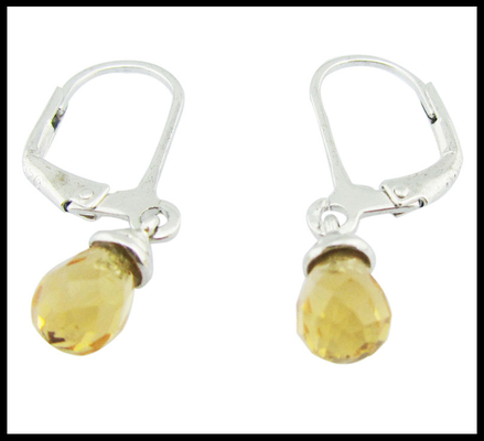 Brincos de prata portáteis Sterling CZ Estilo moderno e vintage fios franceses Brincos Drop CZ