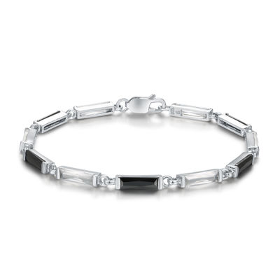 Micropave 925 correntes de prata Sterling Silver Tennis Bracelet do bracelete da CZ